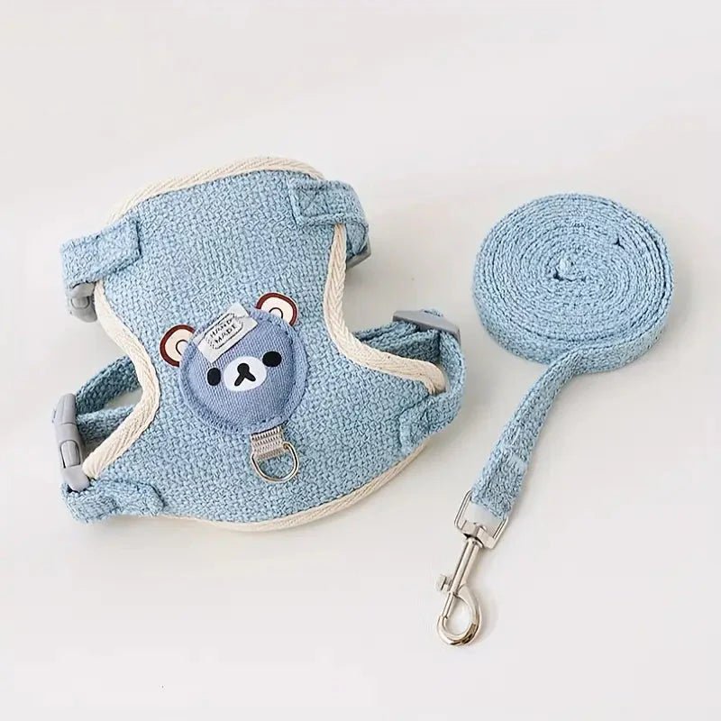 Harnais Chien - PetWalkSet™ - Bleu - Le royaume du chien