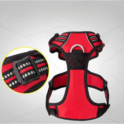 Harnais - PullFree™ - Rouge - Le royaume du chien