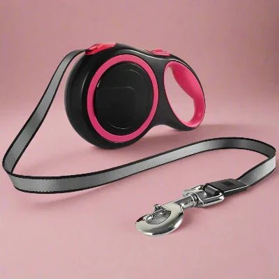 Laisse de chien - MaxLeash™ - Rose - Le royaume du chien