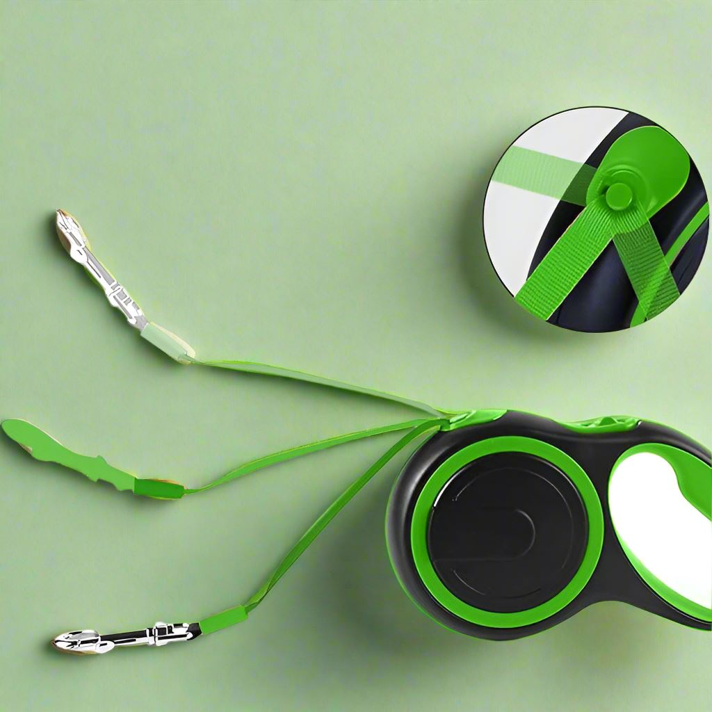 Laisse de chien - MaxLeash™ - Vert - Le royaume du chien